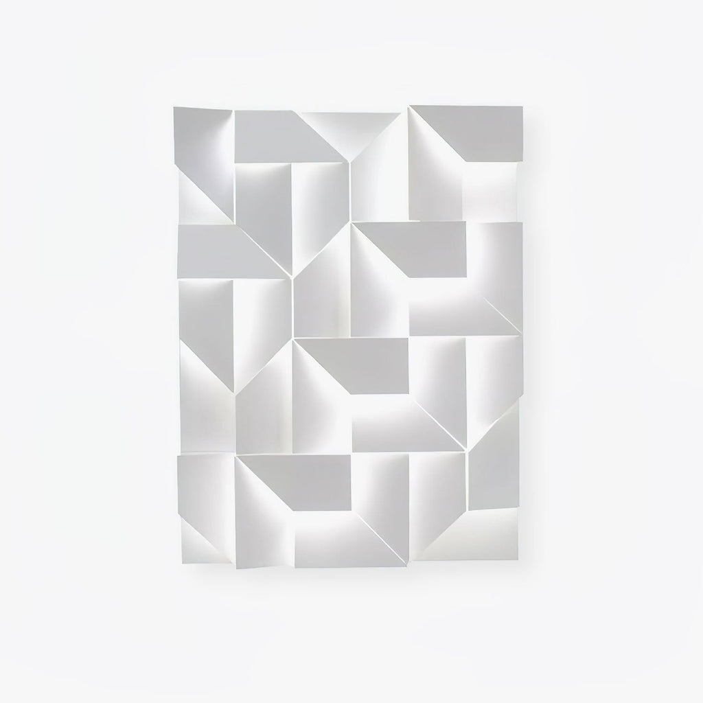 Wall Sconce Set | Rechargeable Laser-Cut Aluminum | Matte White