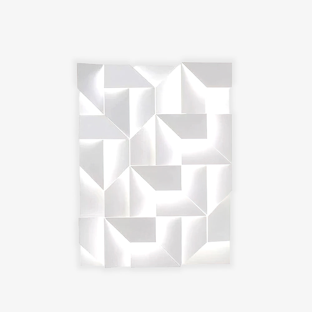 Wall Sconce Set | Rechargeable Laser-Cut Aluminum | Matte White