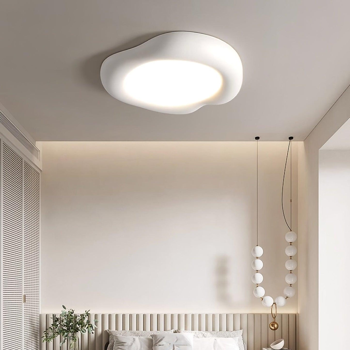 Apple Shaped Ceiling Lamp | LED Resin & Acrylic | 50cm Diameter