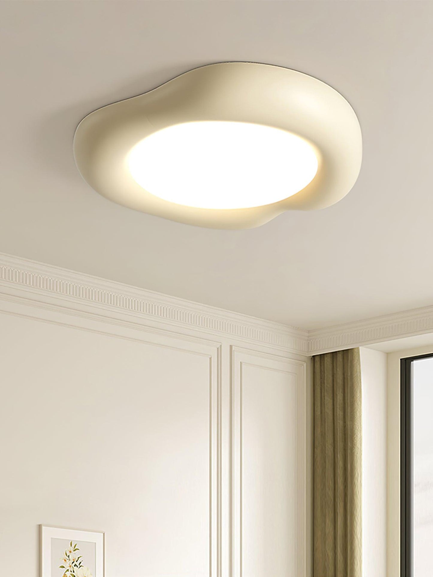 Apple Shaped Ceiling Lamp | LED Resin & Acrylic | 50cm Diameter