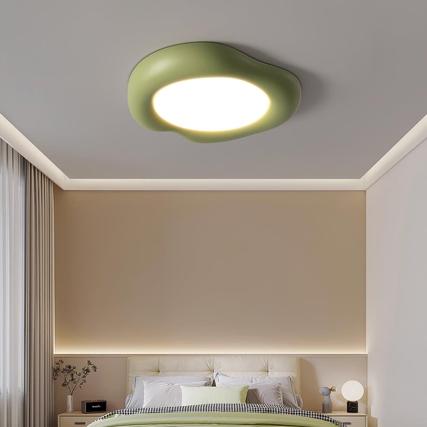 Apple Shaped Ceiling Lamp | LED Resin & Acrylic | 50cm Diameter