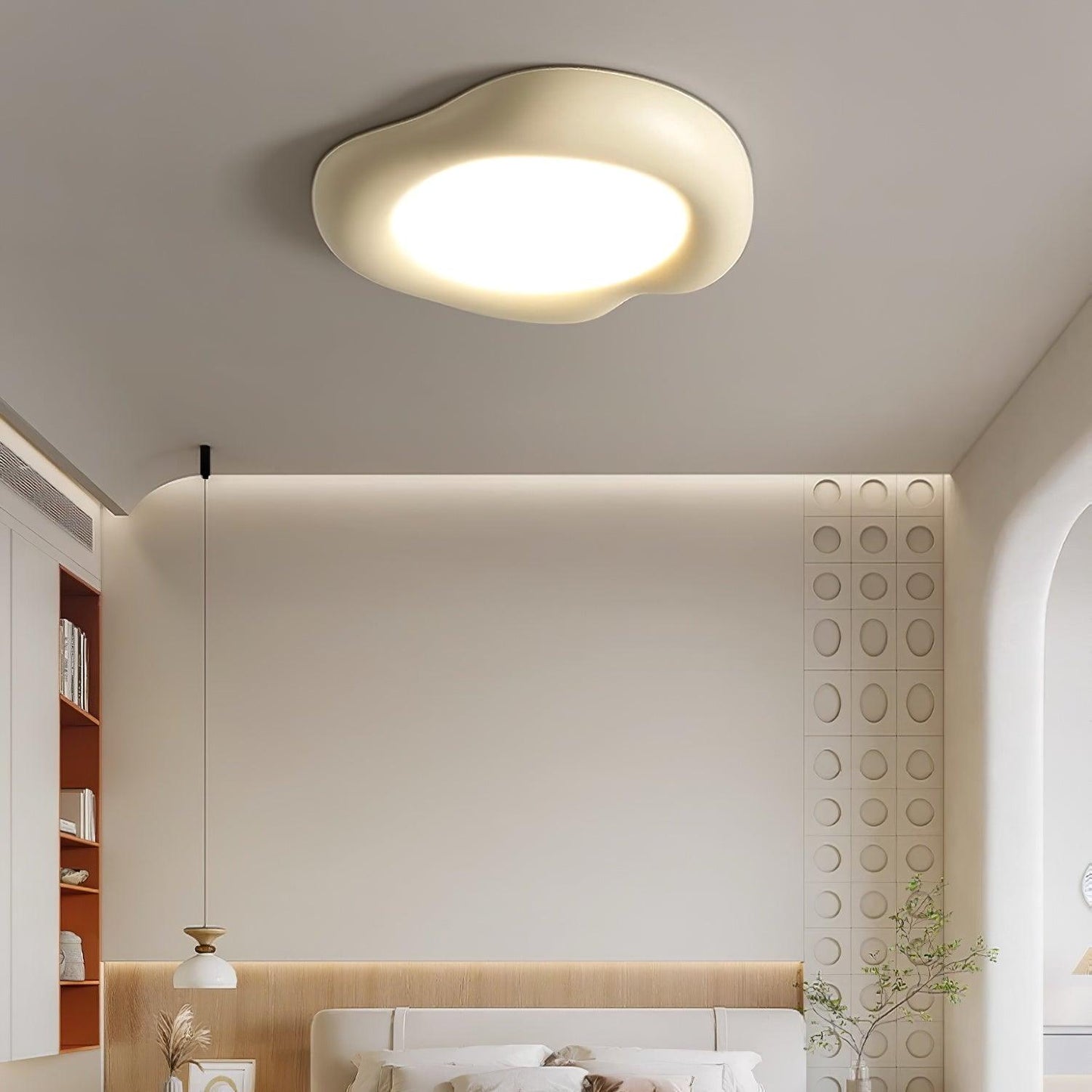 Apple Shaped Ceiling Lamp | LED Resin & Acrylic | 50cm Diameter