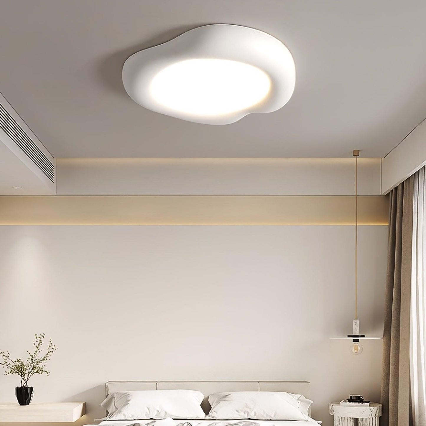 Apple Shaped Ceiling Lamp | LED Resin & Acrylic | 50cm Diameter