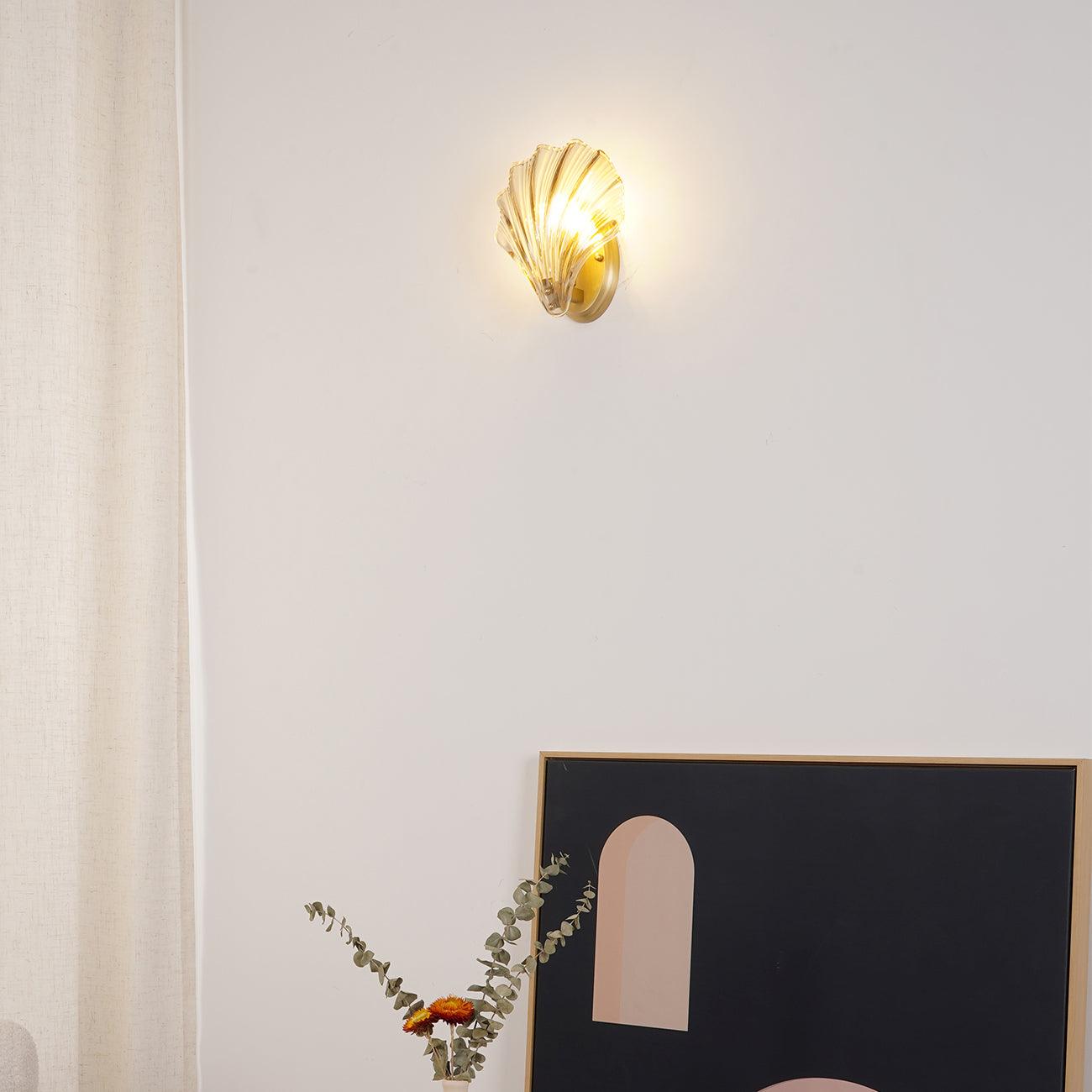 Shell Wall Light | Brass Finish | Set of 2