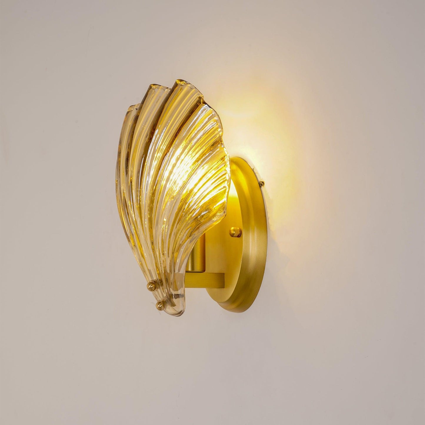Shell Wall Light | Brass Finish | Set of 2