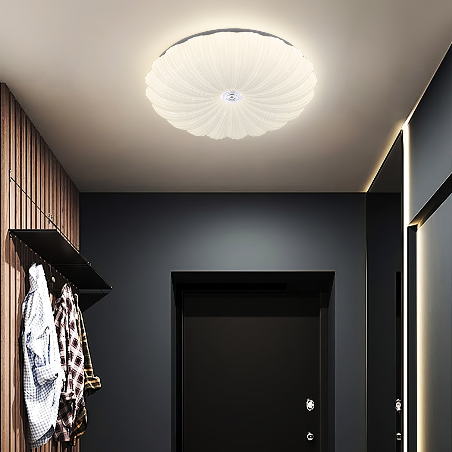 Acrylic Shell Ceiling Lamp | Metal & Acrylic | White