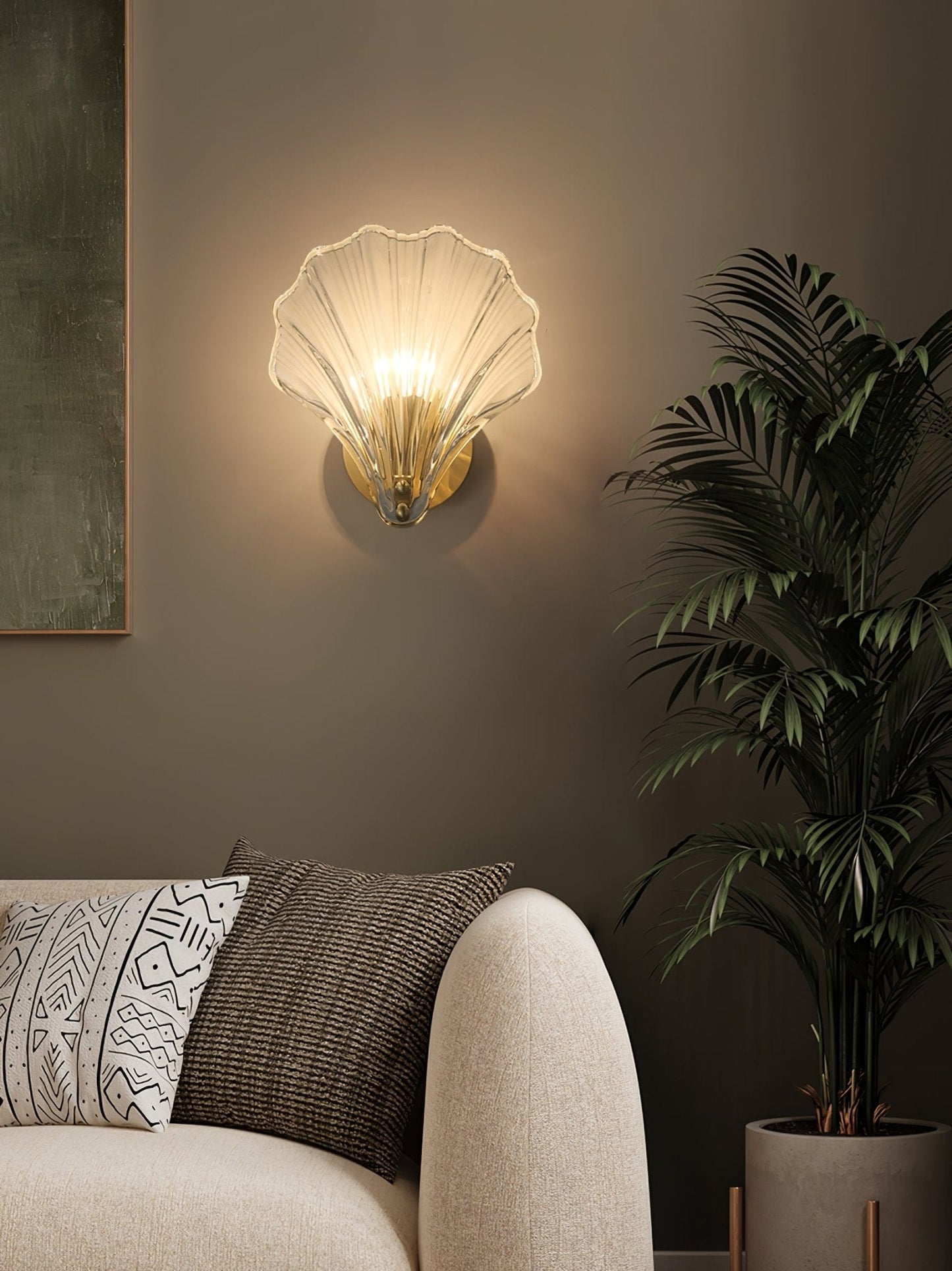 Shell Wall Light | Brass Finish | Set of 2