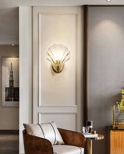 Shell Wall Light | Brass Finish | Set of 2