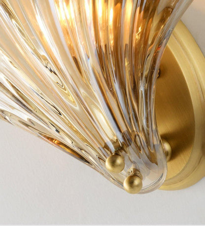 Shell Wall Light | Brass Finish | Set of 2