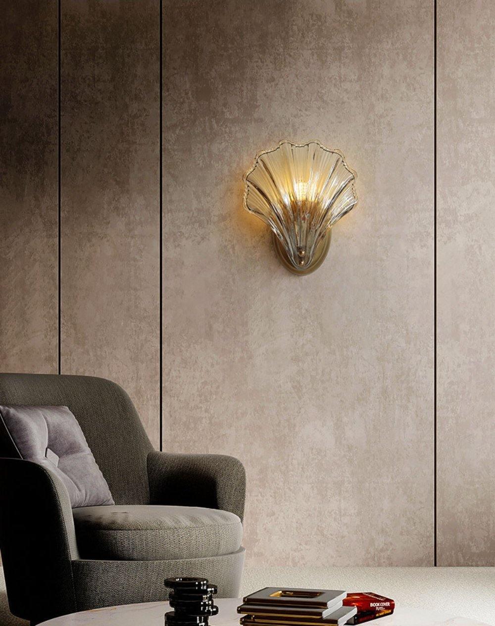 Shell Wall Light | Brass Finish | Set of 2