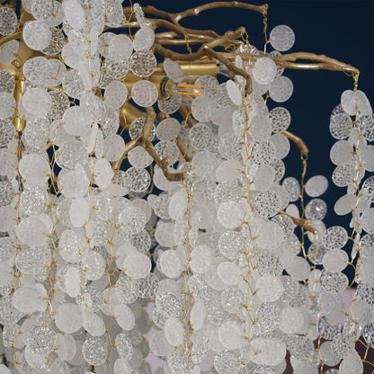 Crystal Chandelier | Brass & Nickel Finish | Multiple Diameter Options