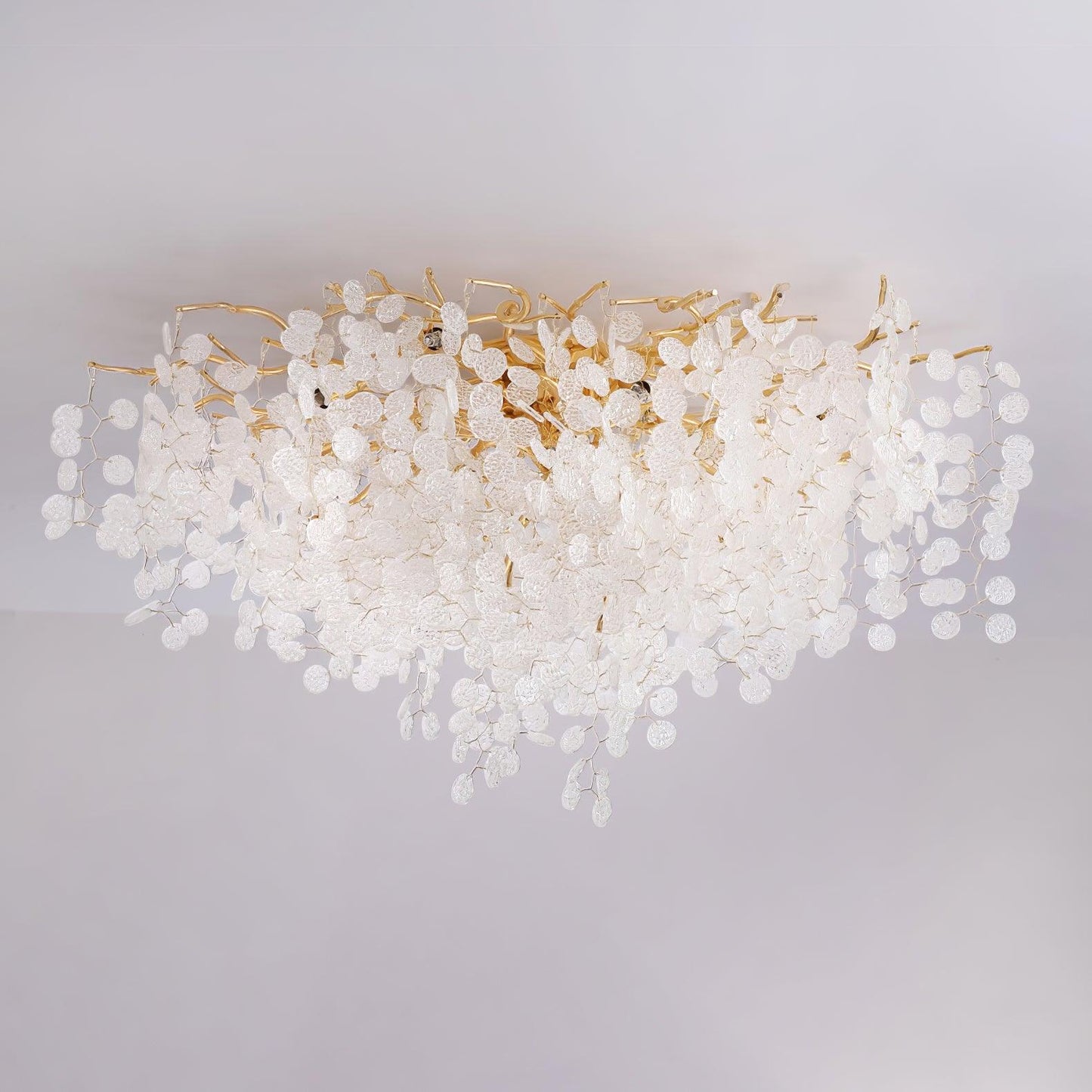 Shiro Noda Ceiling Lamp | Frosted Glass & Metal | Multiple Diameter Options