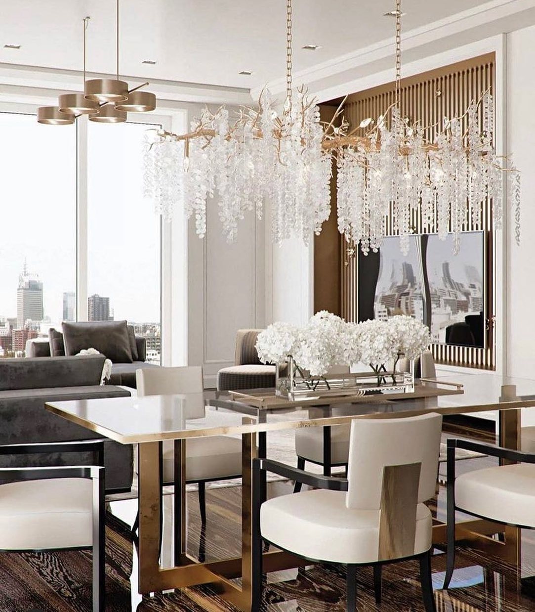 Shiro Noda Crystal Chandelier