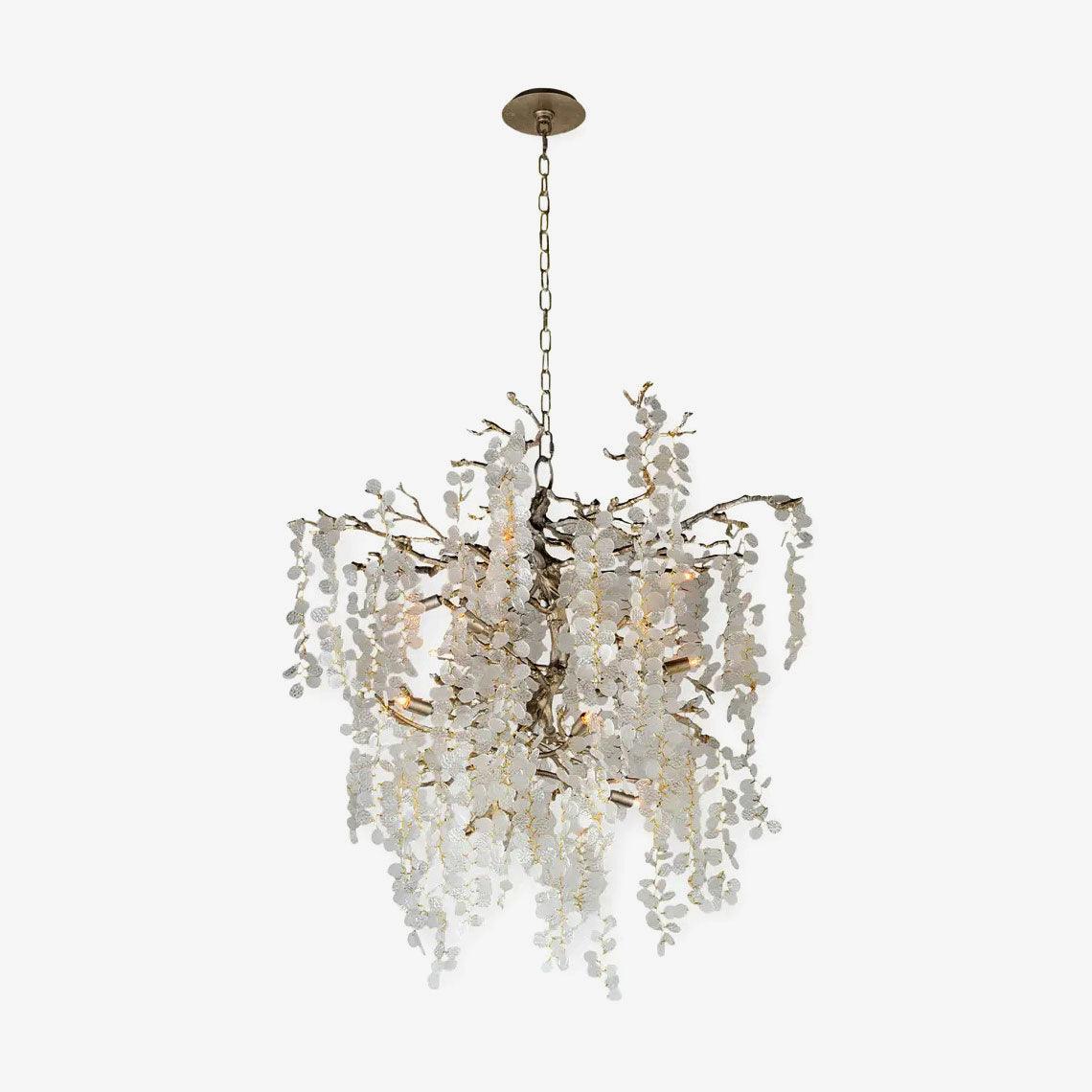 Crystal Chandelier | Brass & Nickel Finish | Multiple Diameter Options