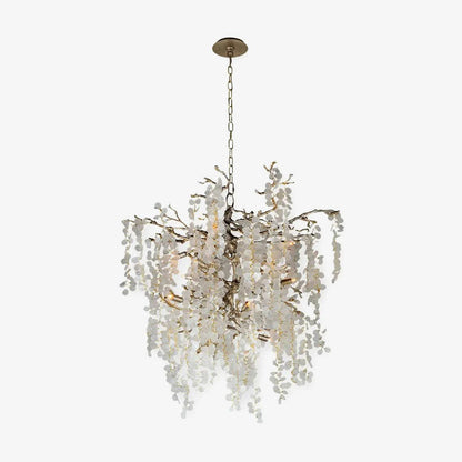 Crystal Chandelier | Brass & Nickel Finish | Multiple Diameter Options