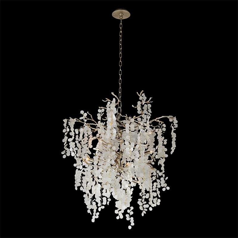 Crystal Chandelier | Brass & Nickel Finish | Multiple Diameter Options