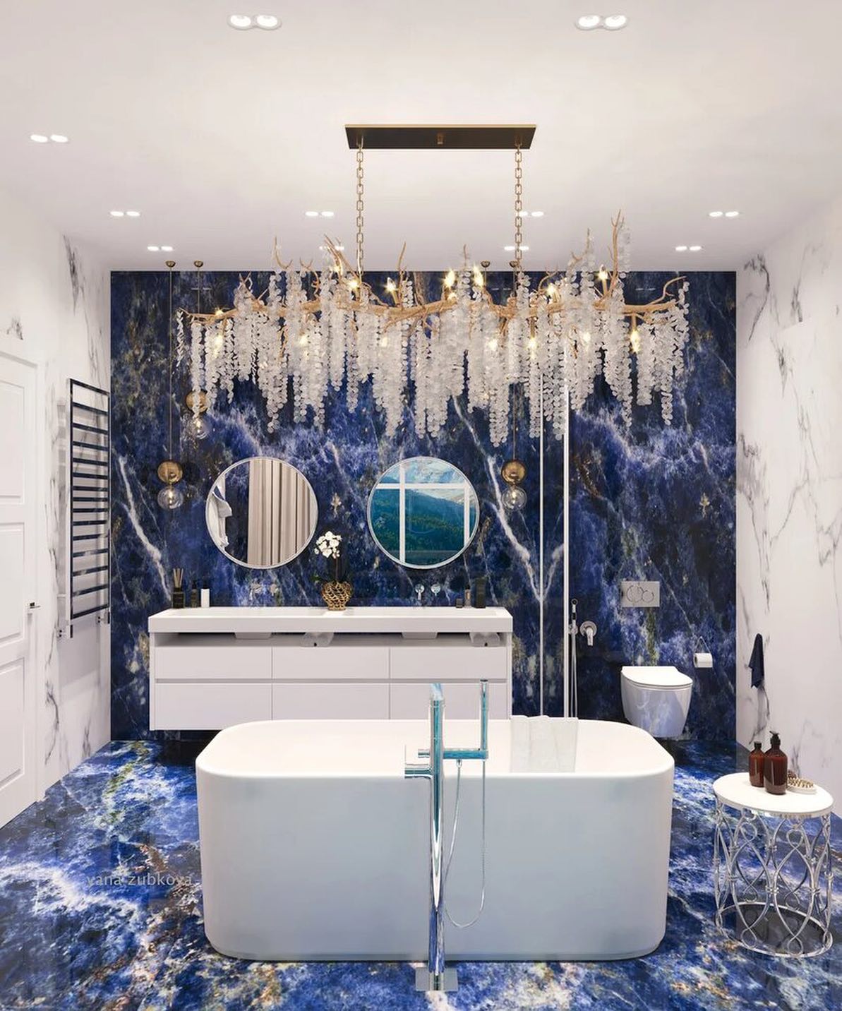 Shiro Noda Crystal Chandelier