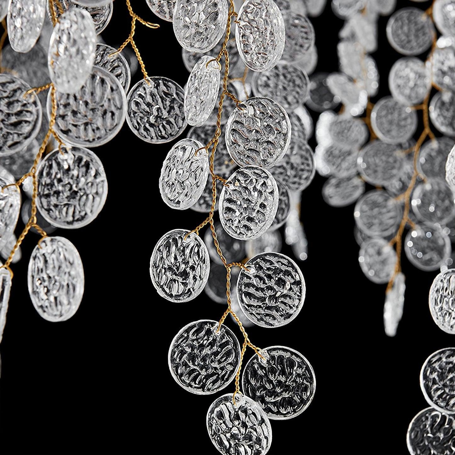 Crystal Chandelier | Brass & Nickel Finish | Multiple Diameter Options