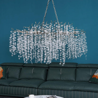 Crystal Chandelier | Brass & Nickel Finish | Multiple Diameter Options