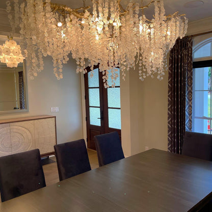 Crystal Chandelier | Brass & Nickel Finish | Multiple Diameter Options