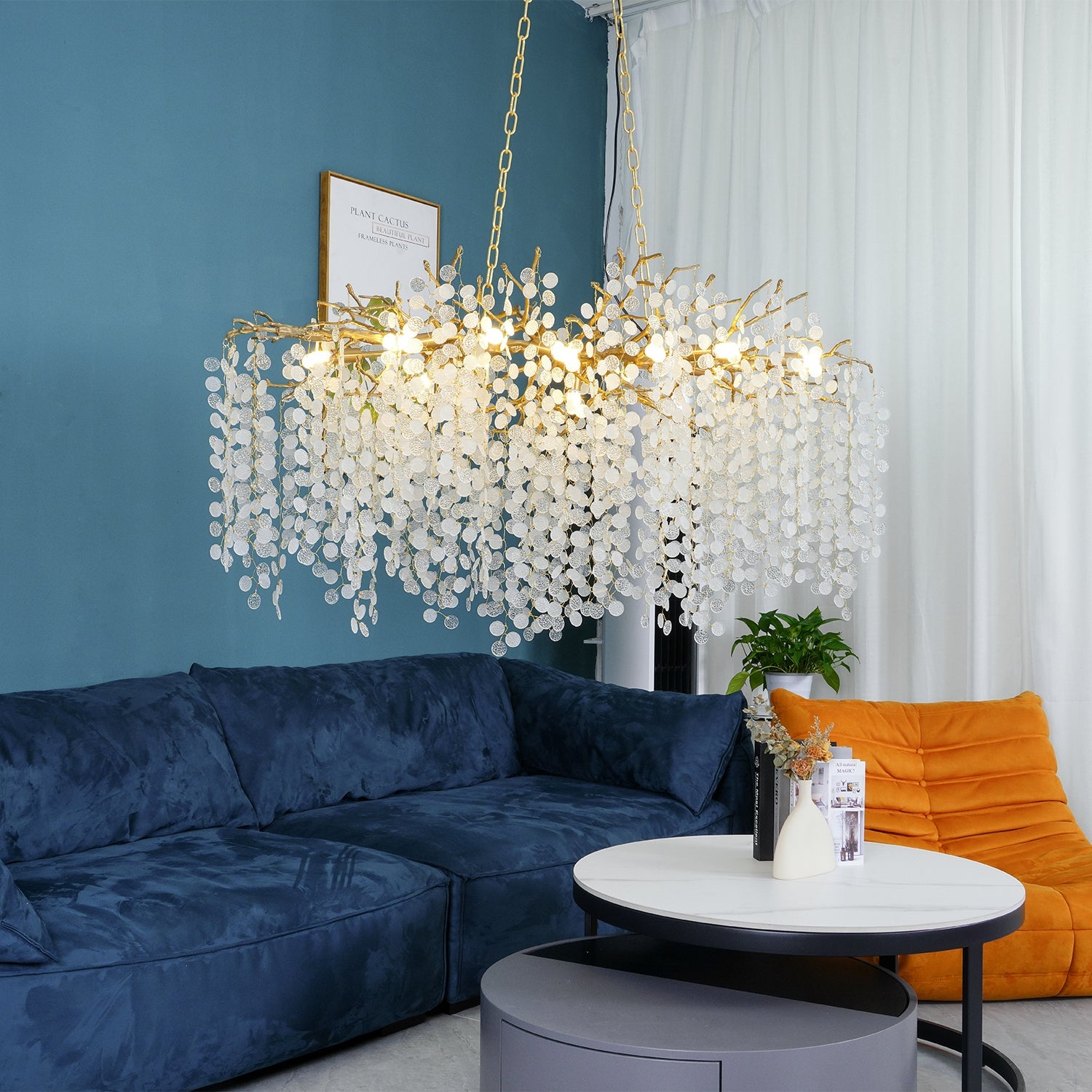 Shiro Noda Crystal Chandelier