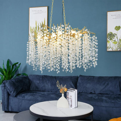 Crystal Chandelier | Brass & Nickel Finish | Multiple Diameter Options