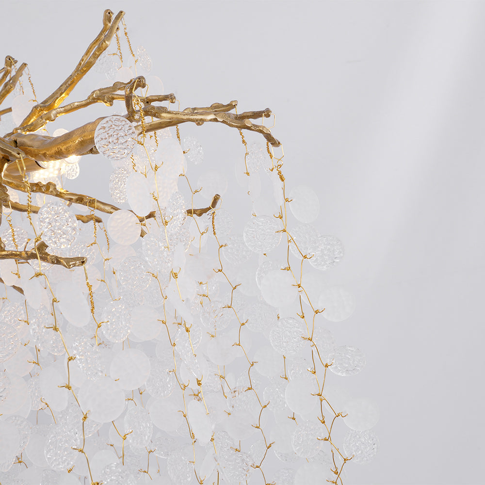 Crystal Chandelier | Brass & Nickel Finish | Multiple Diameter Options