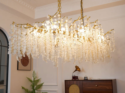 Crystal Chandelier | Brass & Nickel Finish | Multiple Diameter Options