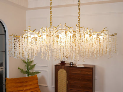 Crystal Chandelier | Brass & Nickel Finish | Multiple Diameter Options