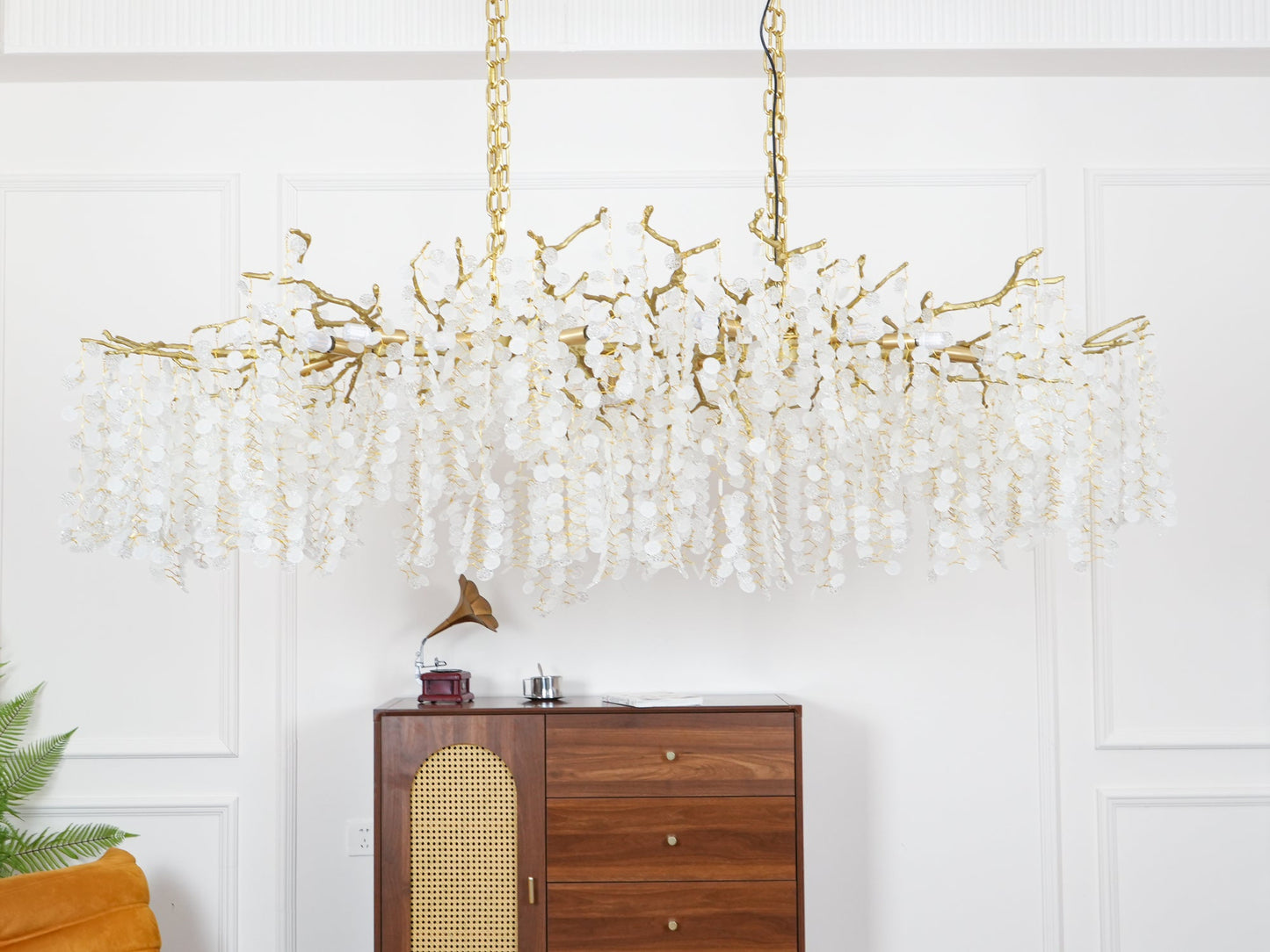 Crystal Chandelier | Brass & Nickel Finish | Multiple Diameter Options