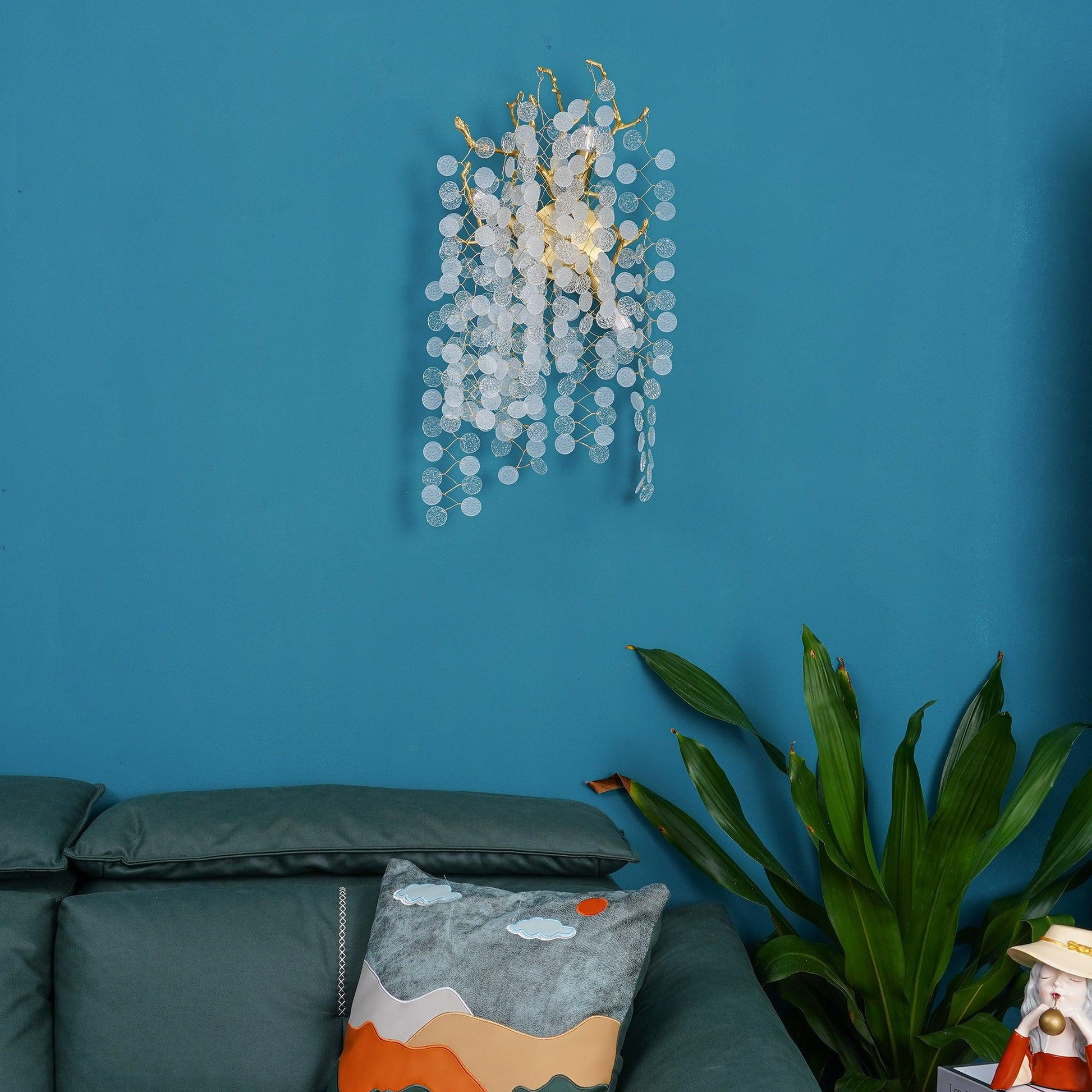 Shiro Noda Wall Lamp | Brass & Crystal | Set of 2