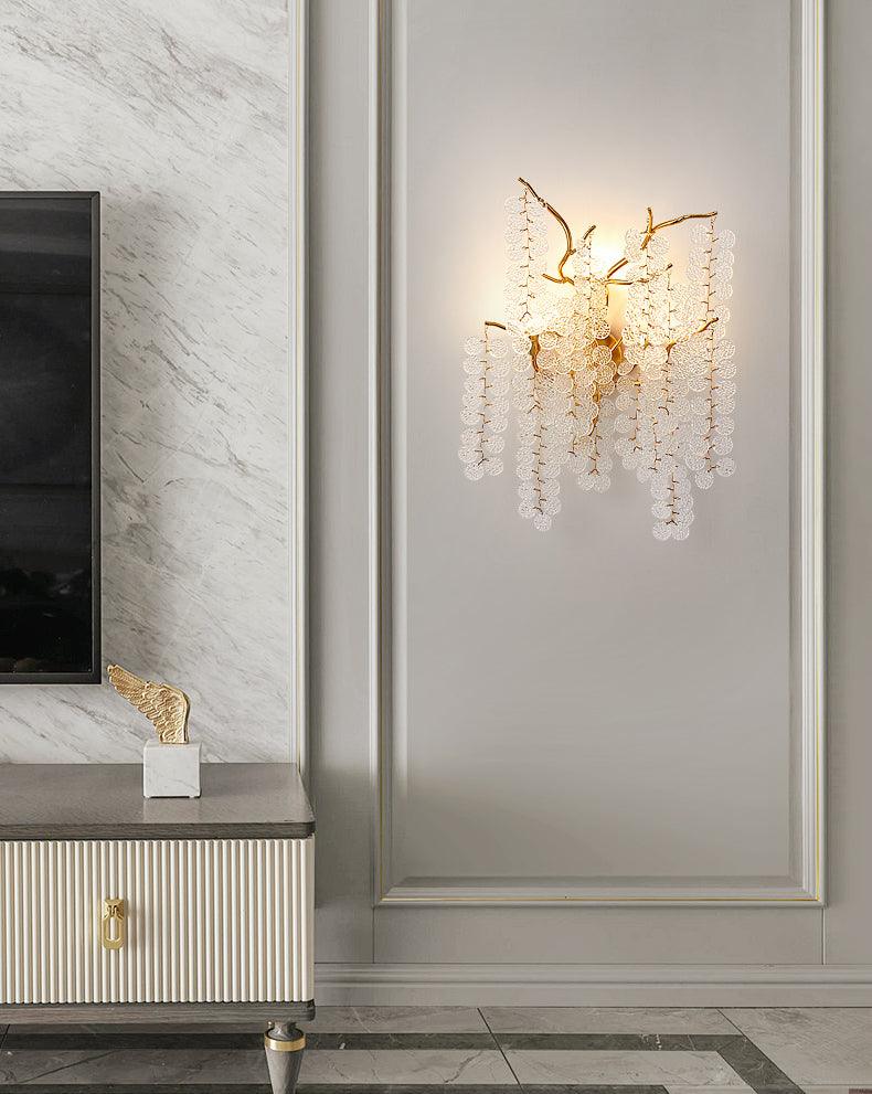 Shiro Noda Wall Lamp | Brass & Crystal | Set of 2