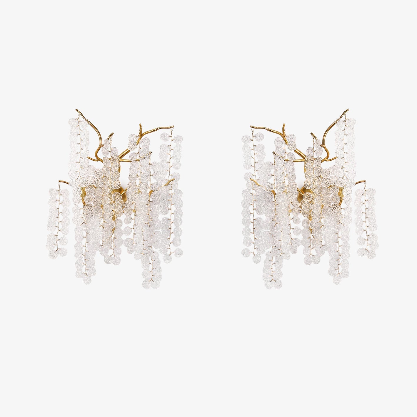 Shiro Noda Wall Lamp | Brass & Crystal | Set of 2