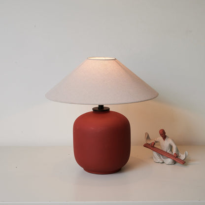 Sienna Table Lamp | Terracotta Ceramic Base | 40cm Diameter