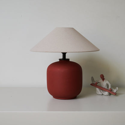 Sienna Table Lamp | Terracotta Ceramic Base | 40cm Diameter