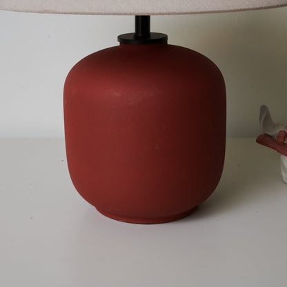 Sienna Table Lamp | Terracotta Ceramic Base | 40cm Diameter
