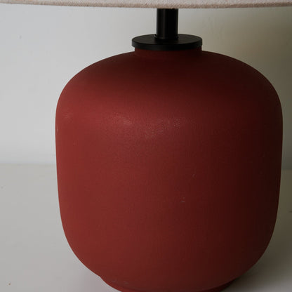Sienna Table Lamp | Terracotta Ceramic Base | 40cm Diameter