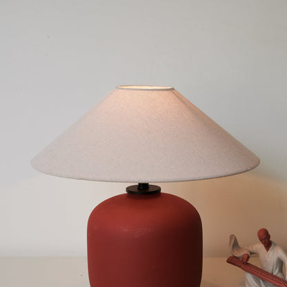 Sienna Table Lamp | Terracotta Ceramic Base | 40cm Diameter
