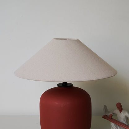 Sienna Table Lamp | Terracotta Ceramic Base | 40cm Diameter