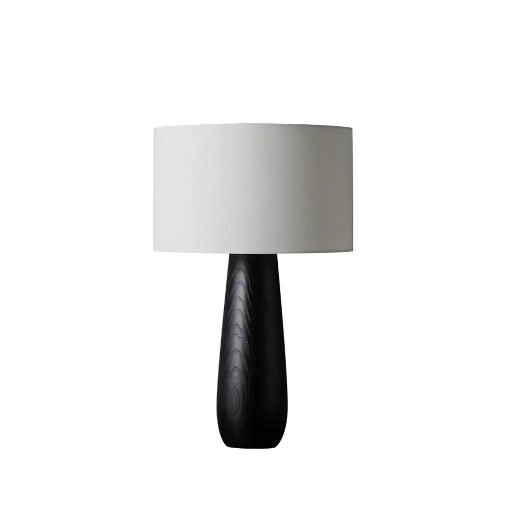Sierra Table Lamp | Natural Wood & Linen | 32cm Diameter