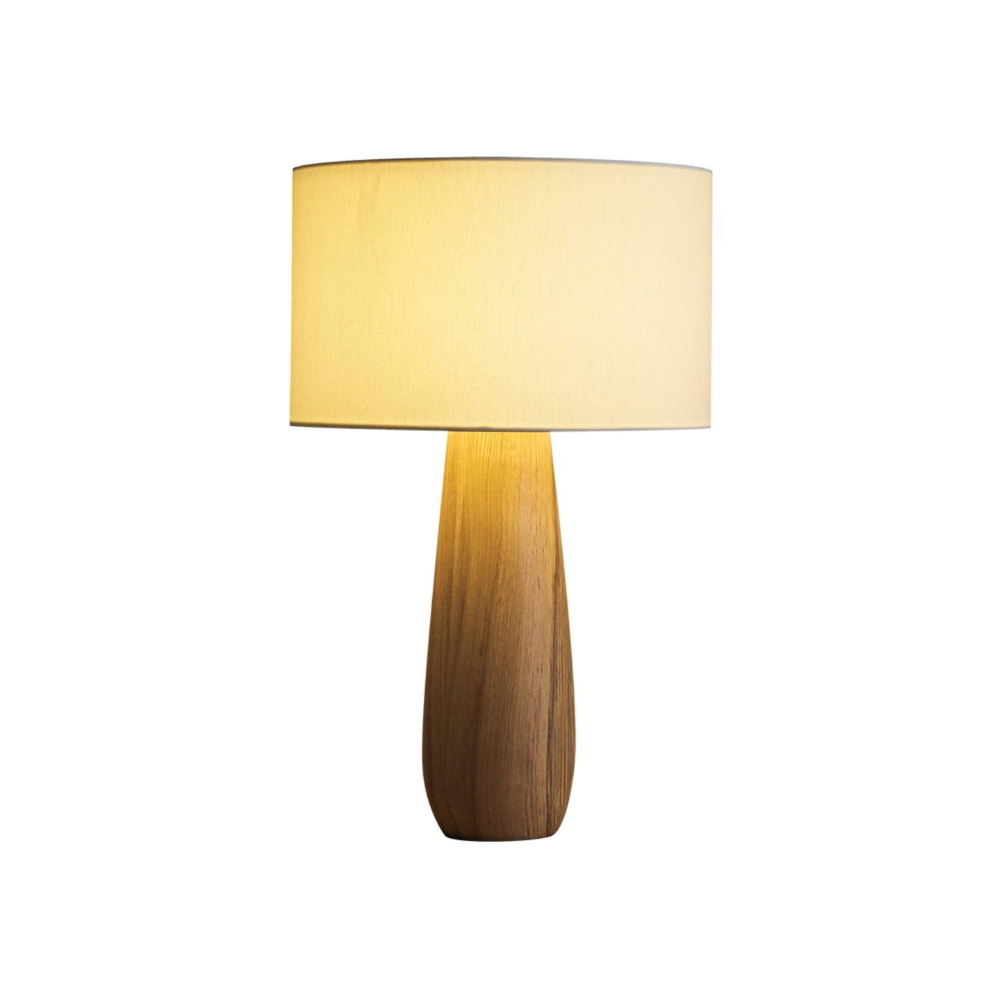 Sierra Table Lamp | Natural Wood & Linen | 32cm Diameter