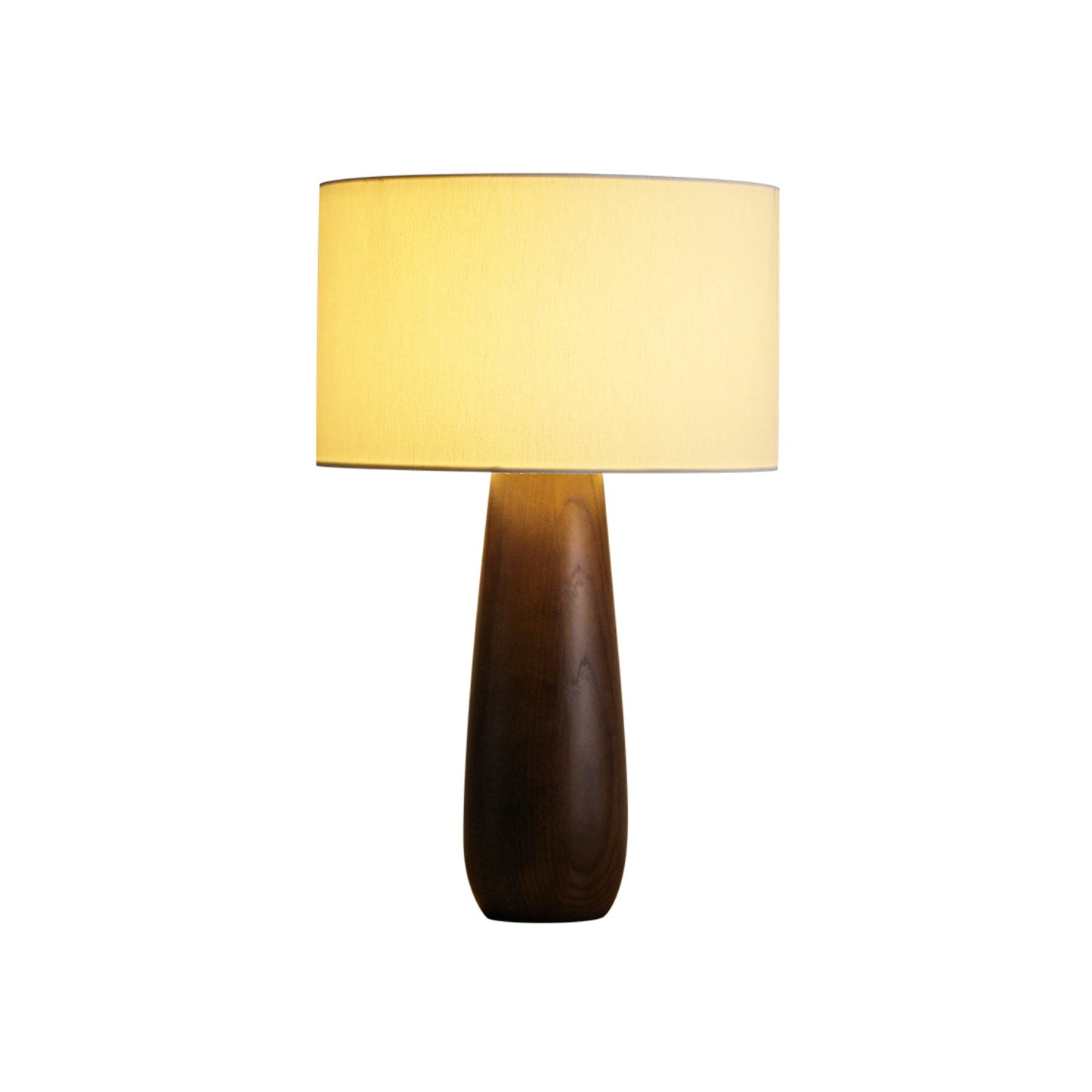 Sierra Table Lamp | Natural Wood & Linen | 32cm Diameter