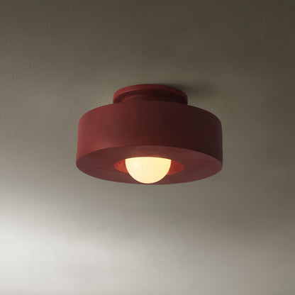 Simon Ceiling Lamp | Resin | 30cm Diameter, Available in Red, Green, Black