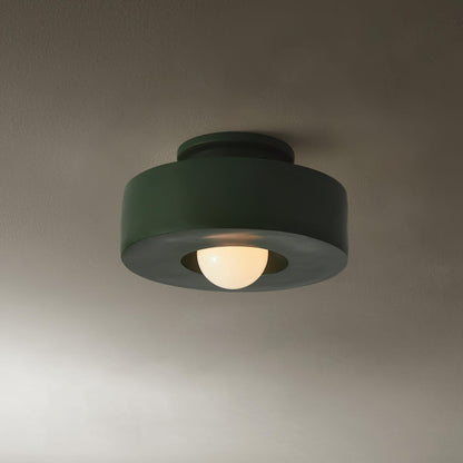 Simon Ceiling Lamp | Resin | 30cm Diameter, Available in Red, Green, Black