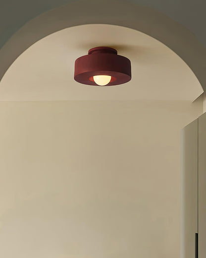 Simon Ceiling Lamp | Resin | 30cm Diameter, Available in Red, Green, Black