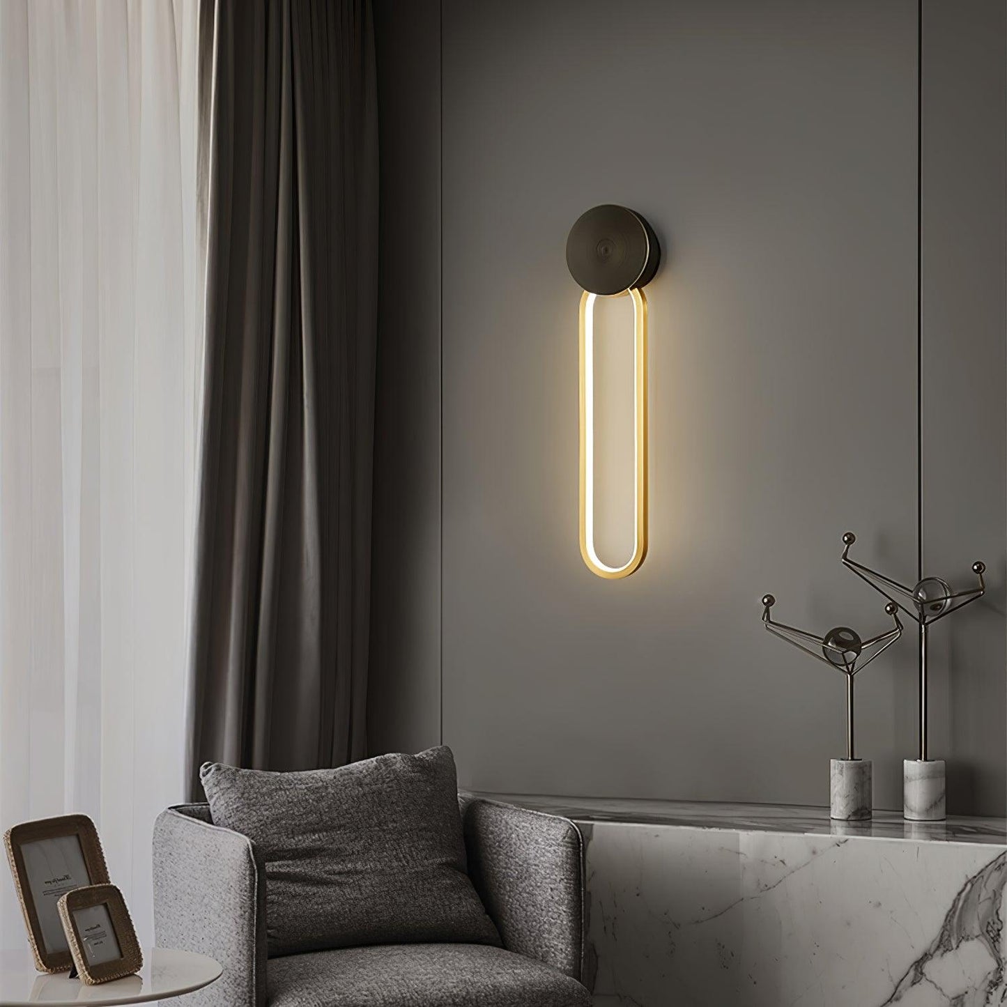Wall Sconce | Brass & Acrylic | Set of 2