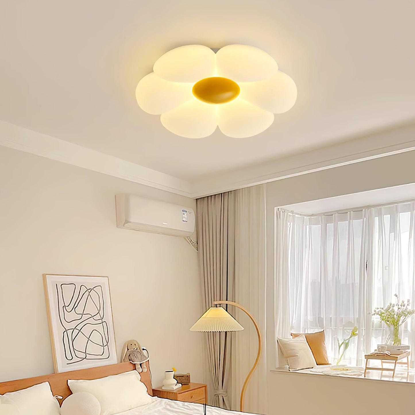 Flower Ceiling Lamp | Metal & Acrylic | 50cm Diameter | Dimmable Options Available