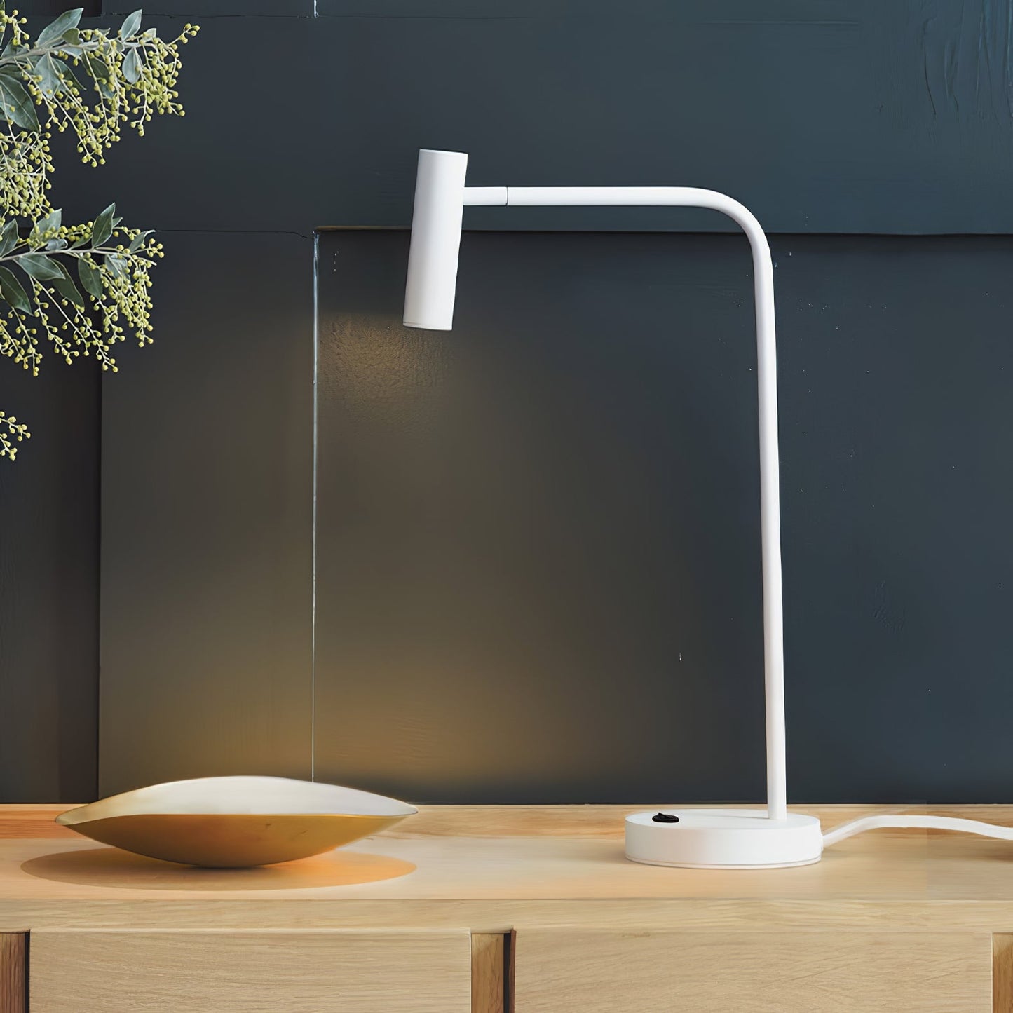Skinny Table Lamp | Metal & Aluminum | Black, White, Sand Nickel, Gold