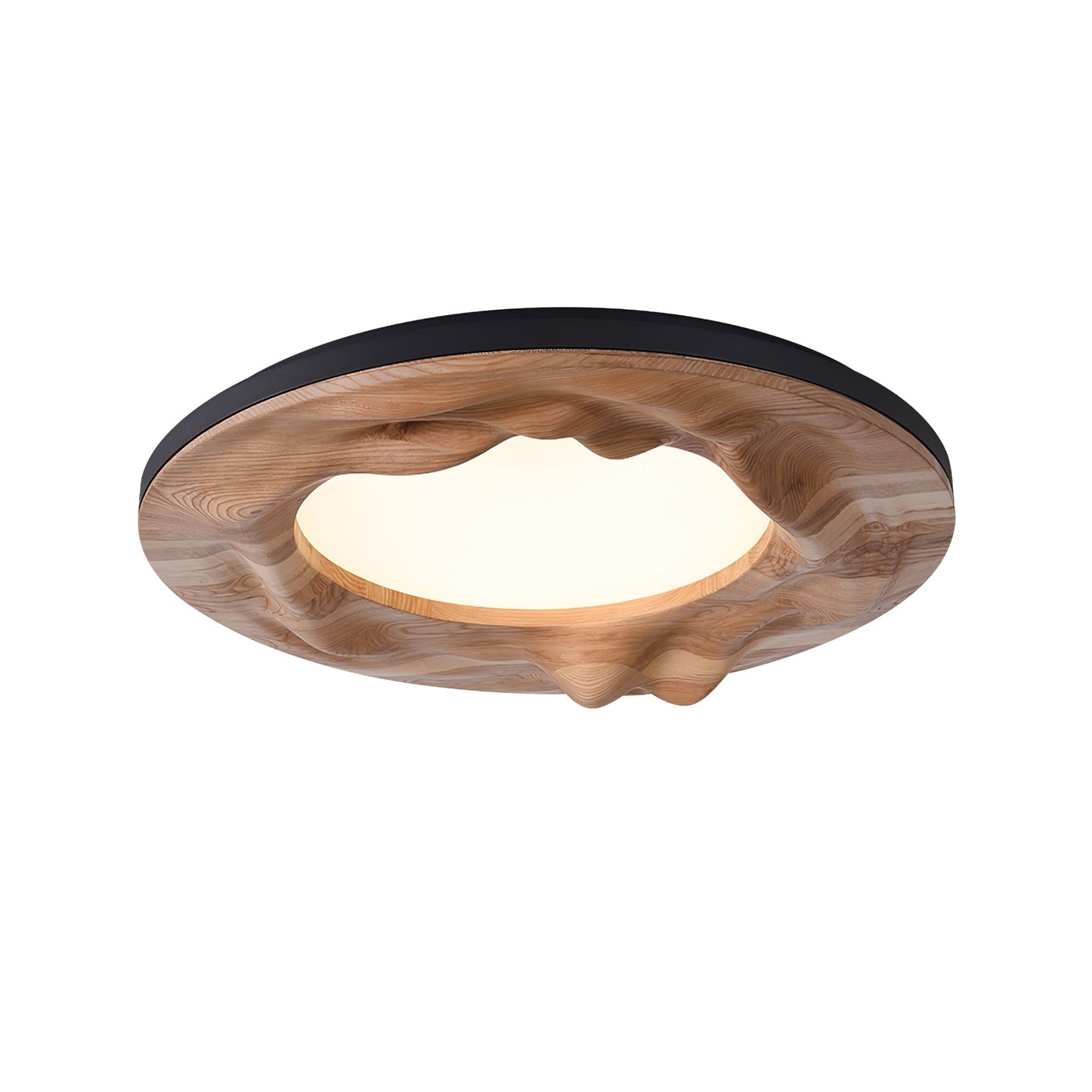 Sky Lake Ceiling Lamp | Wooden Frame | 60cm Diameter