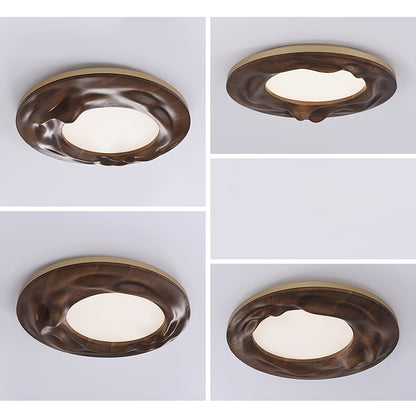 Sky Lake Ceiling Lamp | Wooden Frame | 60cm Diameter